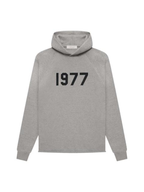 Fear of God Essentials SS22 Knit Hoodie Dark 1977 Oatmeal FOG-SS22-293