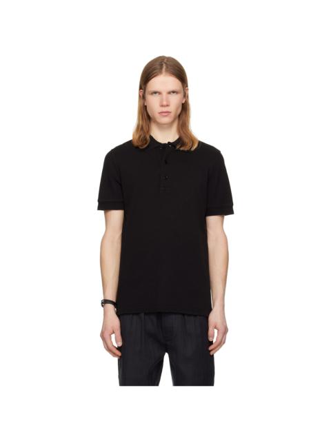 Black Piquet Polo
