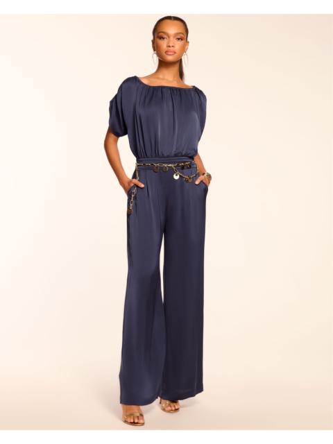 Sabrina Ruched Wide Leg Jumpsuit