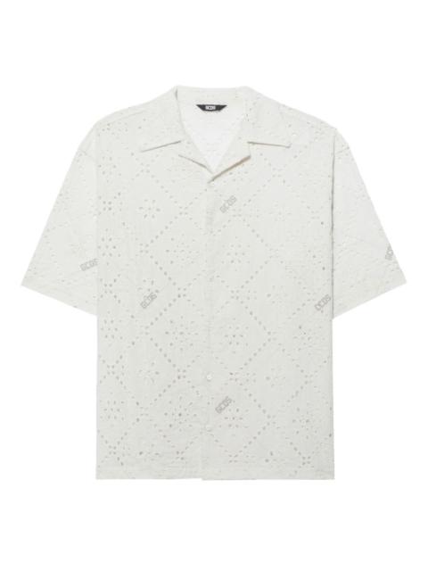 broderie-anglaise shirt