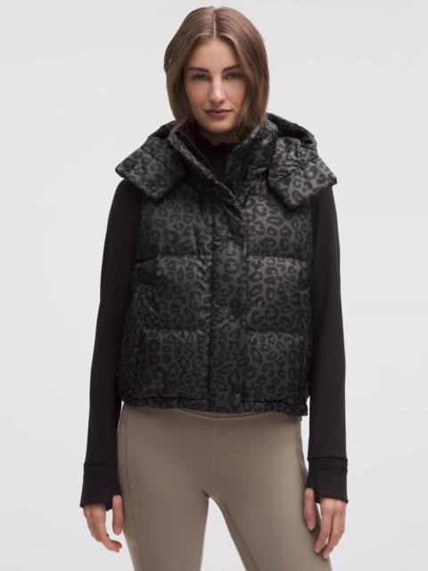 Wunder Puff 600-Down-Fill Cropped Vest *Print