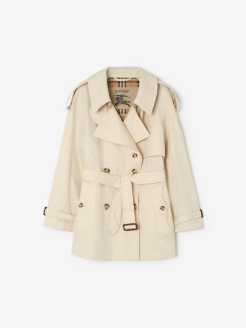 Short Tropical Gabardine Fitzrovia Trench Coat