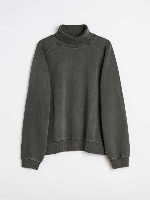 Scholar Rollneck Worn Black Athletic Rib