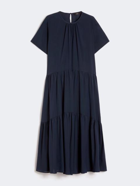 Technical cotton canvas dress - NAVY