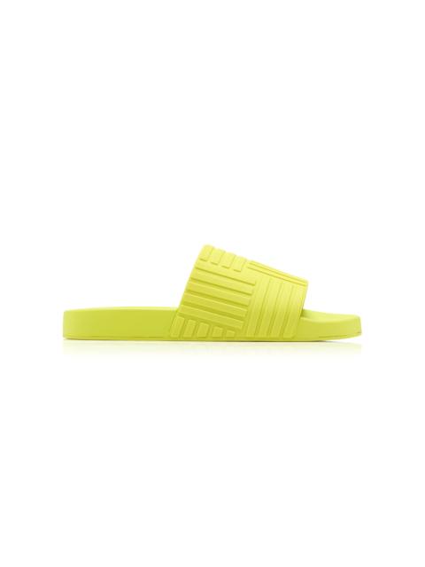 Carpet Rubber Slide Sandals green