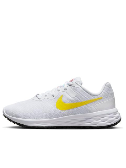 (WMNS) Nike Revolution 6 Next Nature 'White Opti Yellow' DC3729-105