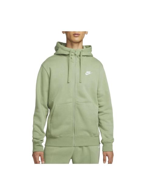 Nike Sportswear Club Fleece Full-Zip Hoodie 'Green' BV2646-386