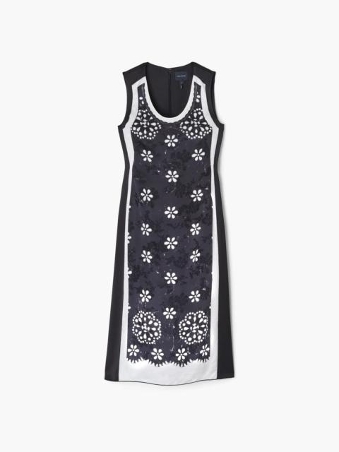 TROMPE L'OEIL EYELET DRESS
