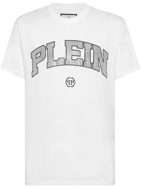 logo-embellished cotton T-shirt