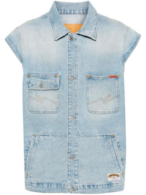 Blewas denim gilet