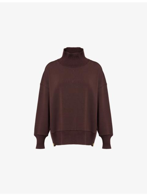 Barker High-Neck Jersey Sweatshirt