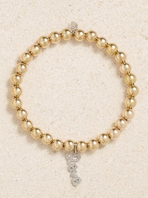 Love 14-karat Gold Diamond Bracelet