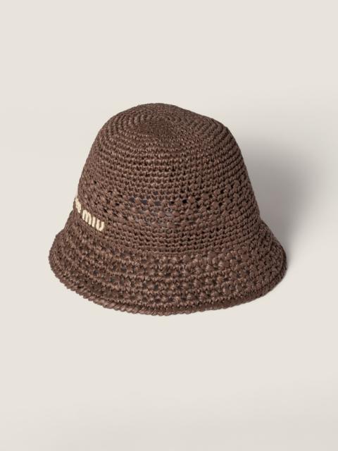 Woven fabric hat