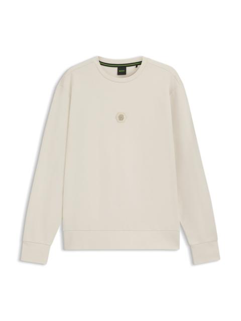 COTTON-BLEND SWEATSHIRT WITH DOUBLE B MONOGRAM
