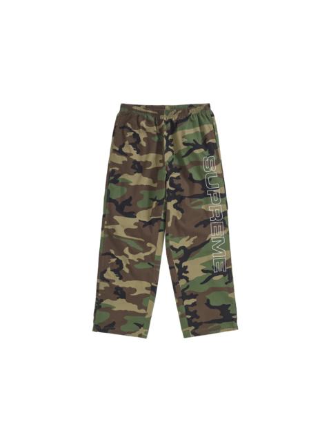 Supreme Spellout Embroidered Ripstop Track Pant Woodland Camo