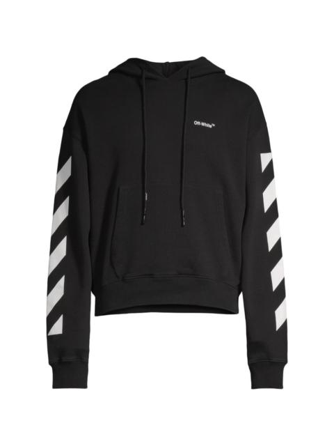 Diag-stripe hoodie