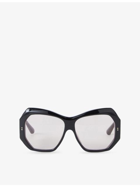 Slima Butterfly-Frame Acetate Sunglasses