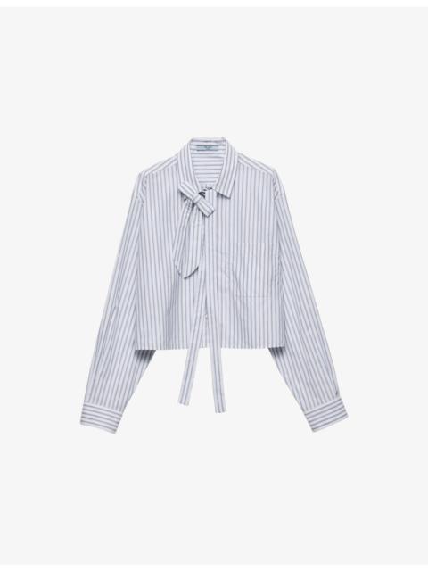Striped Cotton Poplin Shirt