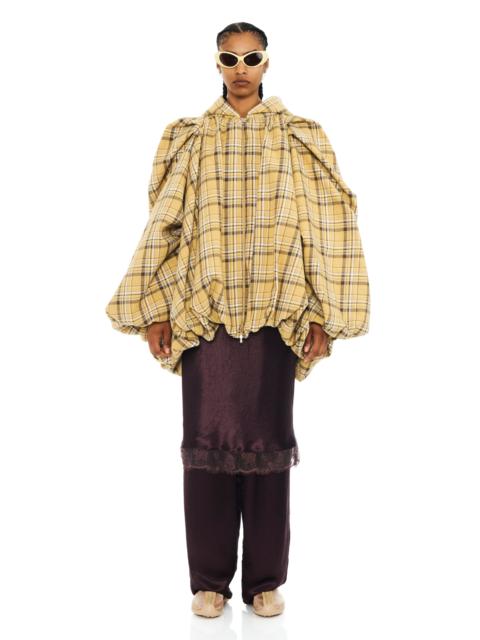 SUNFLOWER PLAID PILLOW COAT