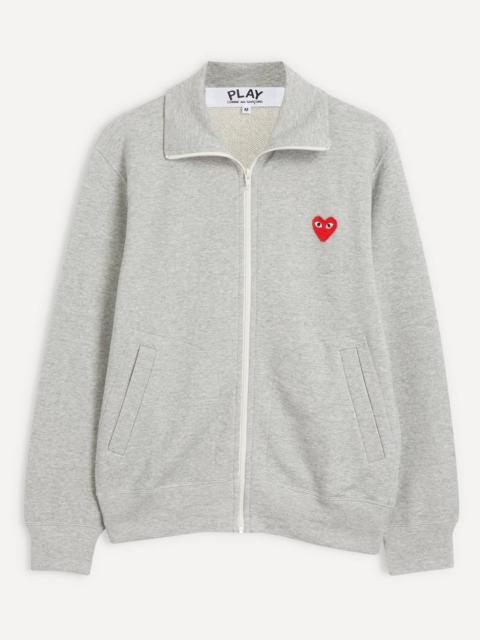 Heart Logo Print Zip-Through Sweatshirt