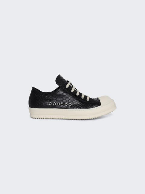 Temple Extreme Low Grommet Sneakers Black And Milk