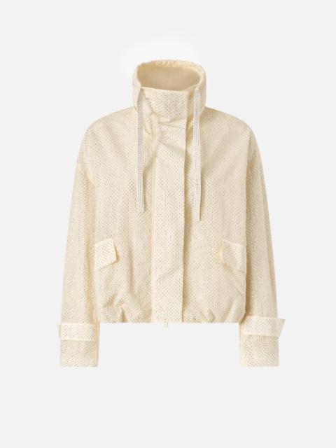 BLOUSON JACKET WITH ALL-OVER MICRO STUDS