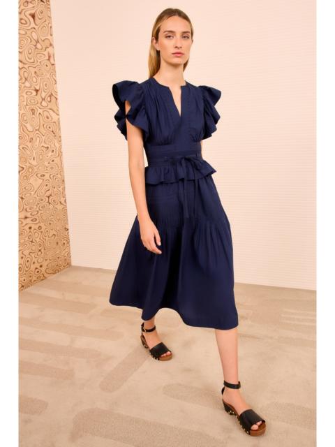 Florence Flutter Sleeve Midi Dress