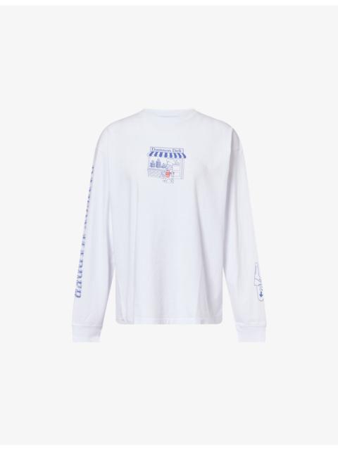 Deli Graphic Long-Sleeve Cotton-Jersey T-Shirt