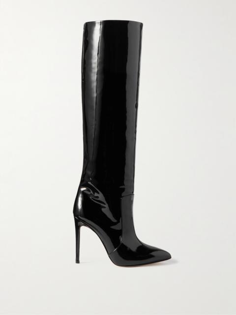 Stiletto Patent-leather Knee Boots