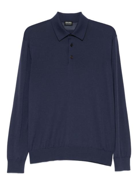 long-sleeved polo shirt