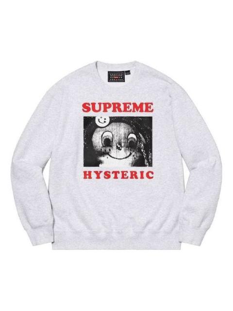 Supreme x HYSTERIC GLAMOUR Crewneck 'White Black Red' SUP-SS21-539