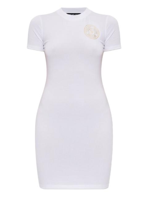 logo-print mini dress