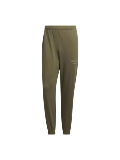 adidas Verbiage Casual Knitted Pants 'Olive Green' IP3928