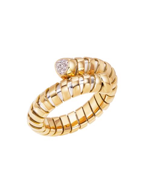 Diamond Trisolona Bypass Ring