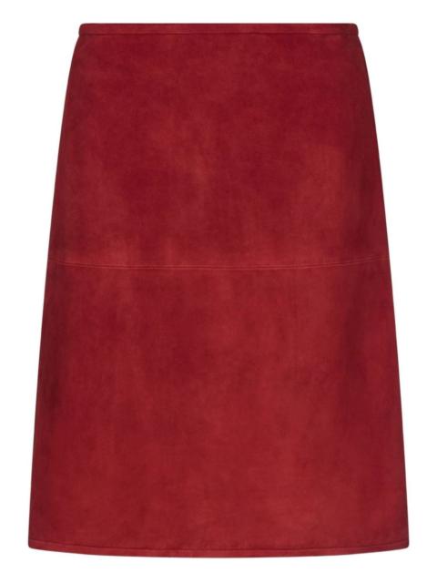 Engel vent suede mini skirt
