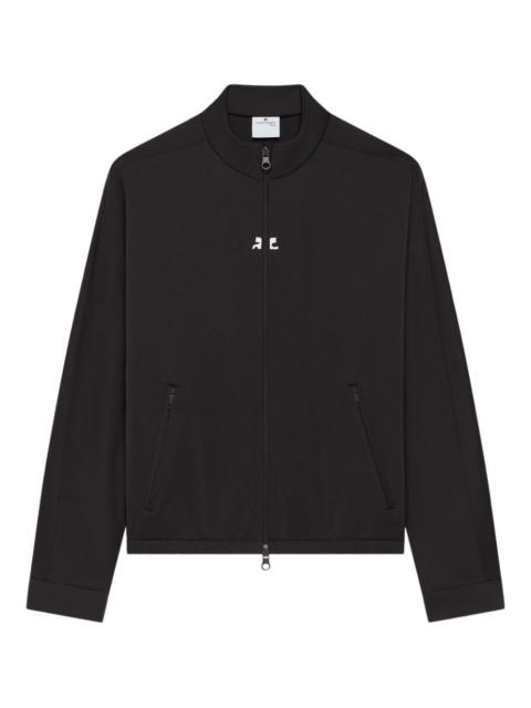 zip-up AC-logo track jacket