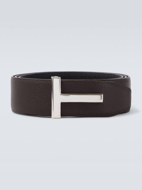 T Icon reversible leather belt