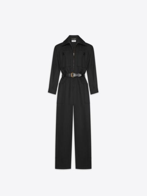jumpsuit in cotton twill