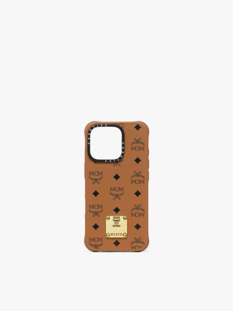 iPhone 16 Pro MCM X CASETiFY Brass Plate BioVeg iPhone Case