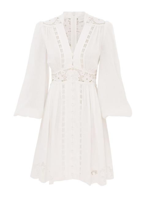 Zimmermann AUGUST PLUNGE MINI DRESS | REVERSIBLE