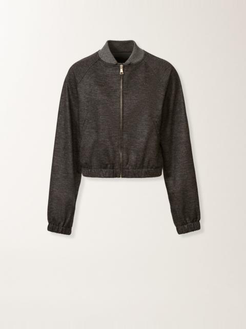 Boiled wool jersey bomber