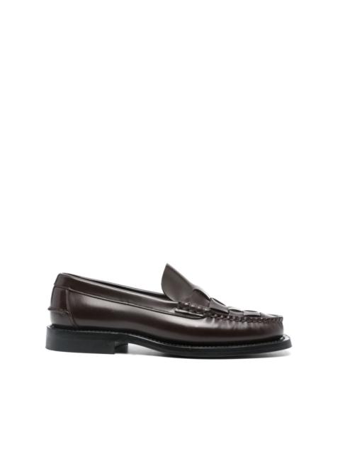 Nombela woven leather loafers