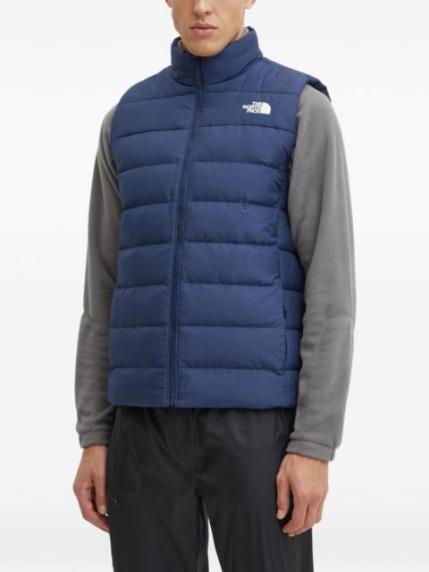 padded zipped gilet