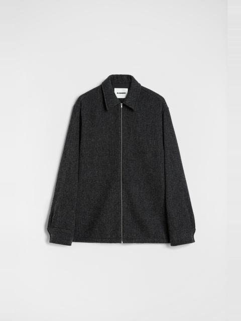 Wool Chevron Overshirt