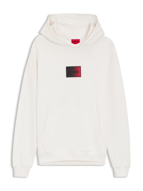 GRADIENT-LOGO HOODIE IN COTTON TERRY
