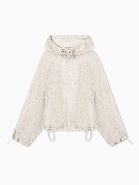 BLOUSON FLUID PRINT WITH MALDYED EFFECT