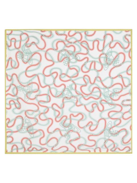 Vivienne Westwood Wiggle Orb Printed Silk Scarf