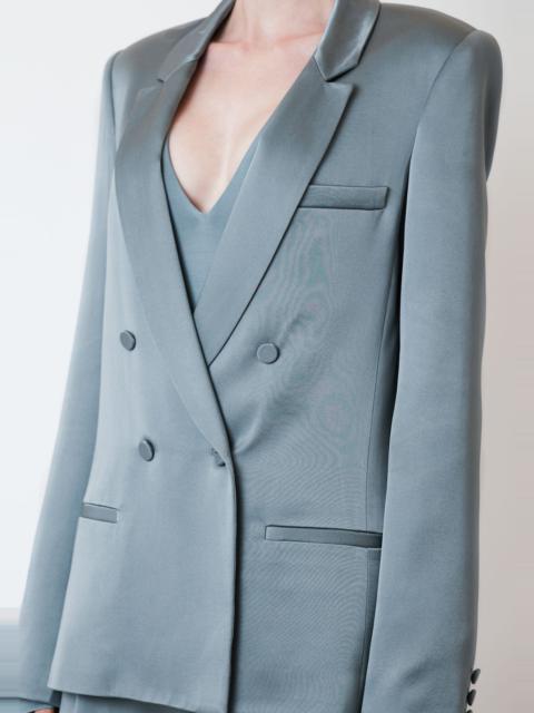 Satin Double Breasted Blazer