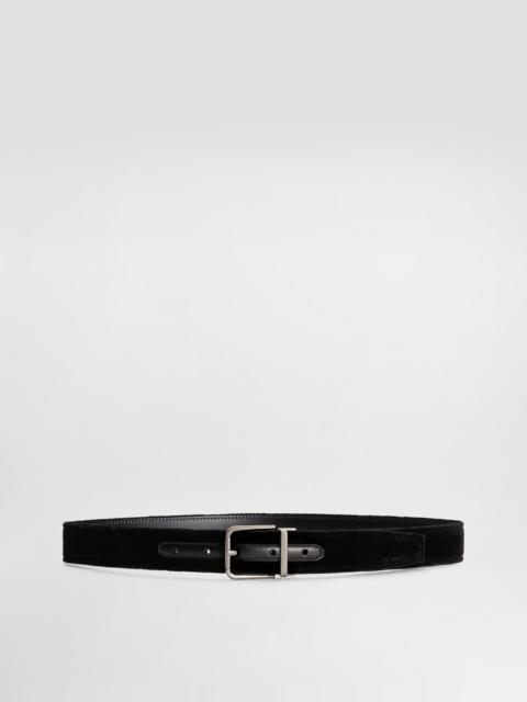Cotton velvet belt