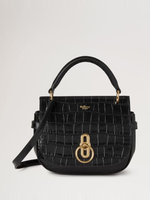 Small Amberley Satchel Top Handle
Black Shiny Small Croc